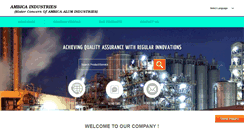Desktop Screenshot of ambicaindustriesalum.com