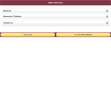 Tablet Screenshot of ambicaindustriesalum.com